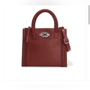 Brighton Interlok FLEMMING Chili Pepper Red Leather Tote Bag